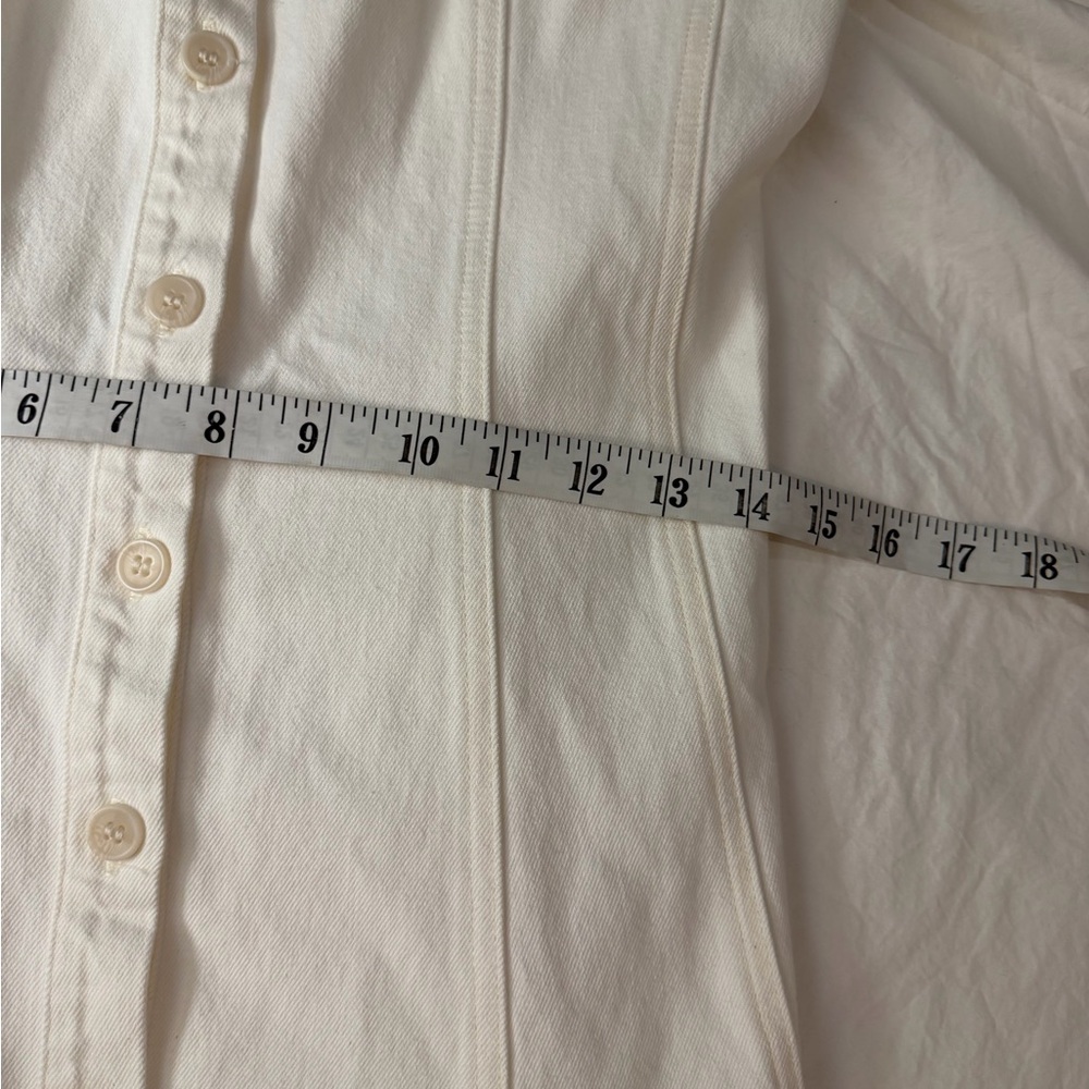 NWT Citizens of Humanity Rosetta Dress in Pashima White Denim Cotton 2 - Picture 13 of 16